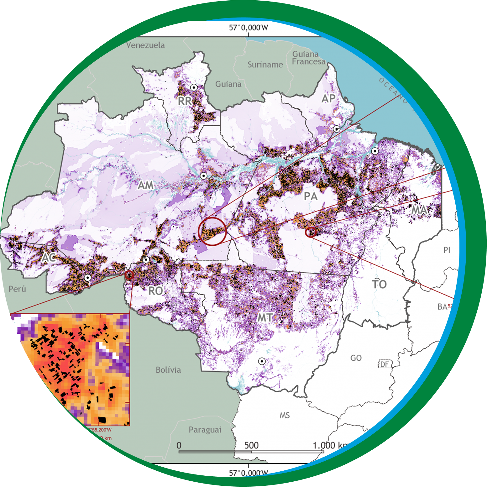 Mapa da Amazônia Legal